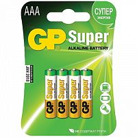 Элемент питания GP LR03 Super Alkaline 24A 2CR4 4 шт (упак) AAA (батарейка) картинка 